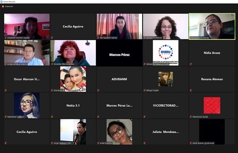 Reunión para conformar la Red Universitaria de Lucha contra la Violencia (2020)