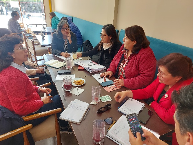 Coordinadores de seis carreras reunidos en seguimiento al Programa SLIM UMSA