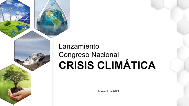 CONVOCATORIA PARA CONGRESO NACIONAL «CRISIS CLIMÁTICA»