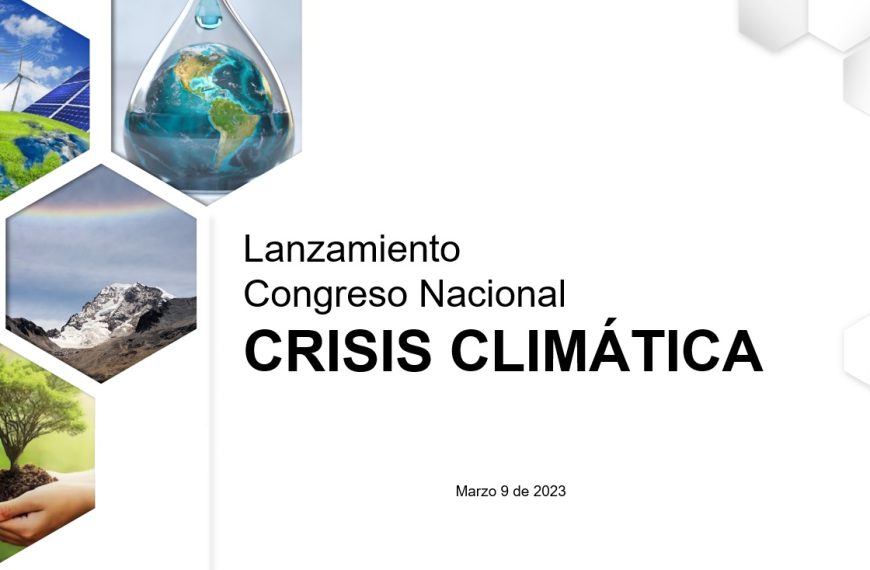 CONVOCATORIA PARA CONGRESO NACIONAL «CRISIS CLIMÁTICA»