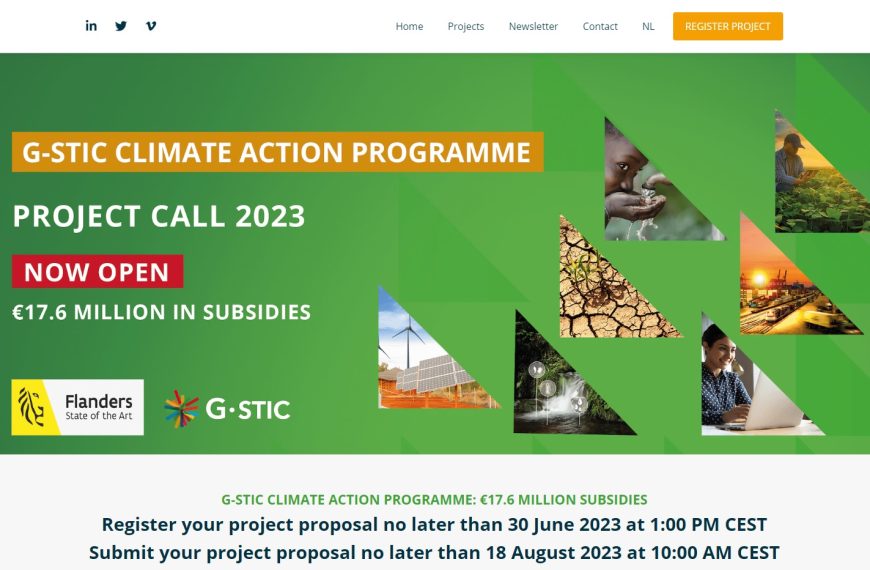 G-STIC CLIMATE ACTION PROGRAMME. PROJECT CALL 2023