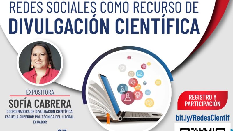 WEBINAR REDES SOCIALES COMO RECURSO DE DIVULGACIÓN CIENTÍFICA