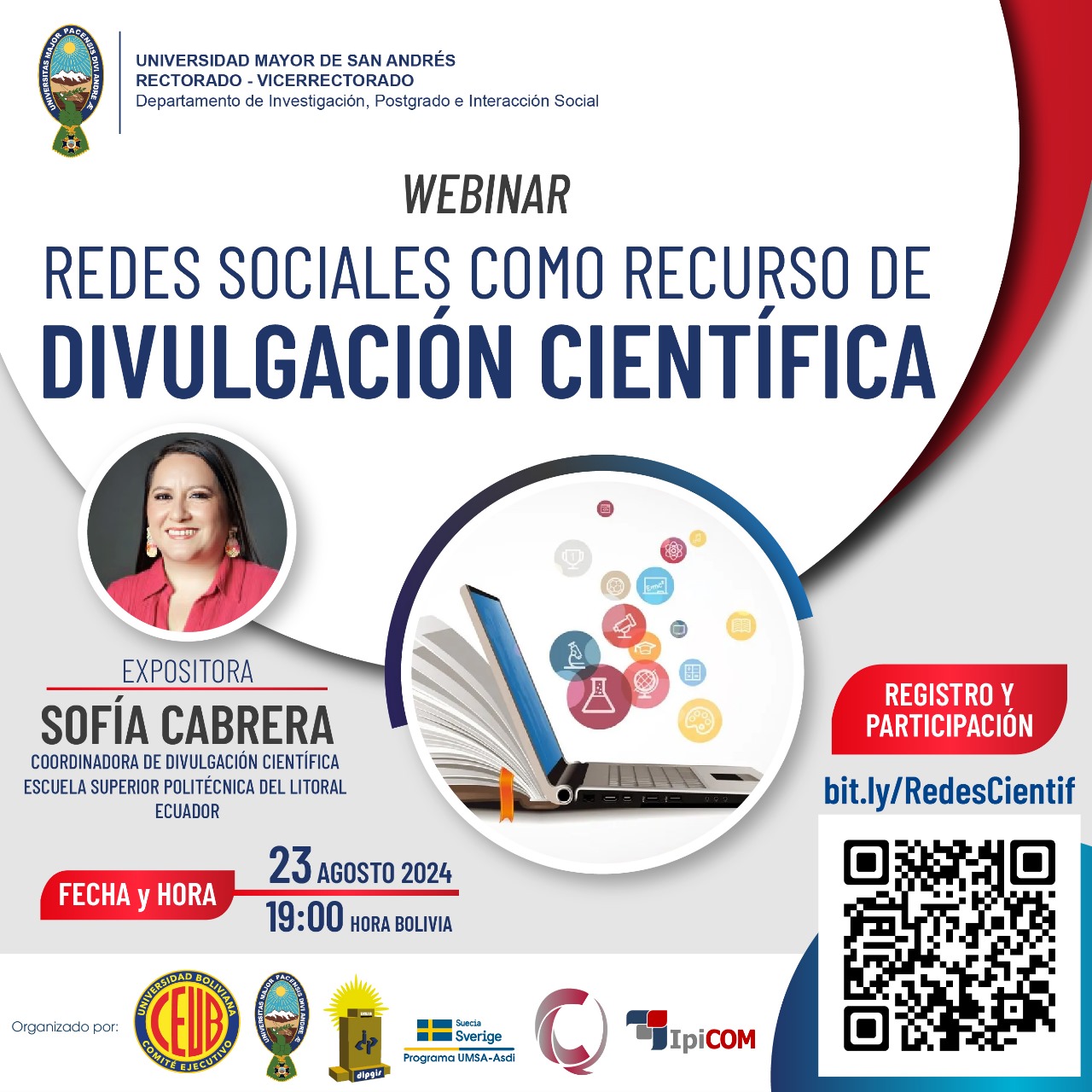 Lee más sobre el artículo WEBINAR REDES SOCIALES COMO RECURSO DE DIVULGACIÓN CIENTÍFICA