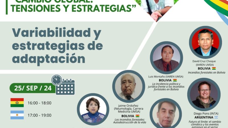 CICLO DE WEBINARS «CAMBIO GLOBAL Y TESIONES ESTRATÉGICAS». VARIABILIDAD Y ESTRATEGIAS DE ADAPTACIÓN.