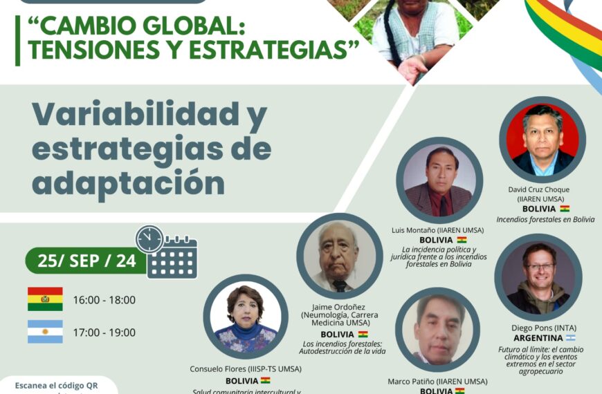 CICLO DE WEBINARS «CAMBIO GLOBAL Y TESIONES ESTRATÉGICAS». VARIABILIDAD Y ESTRATEGIAS DE ADAPTACIÓN.