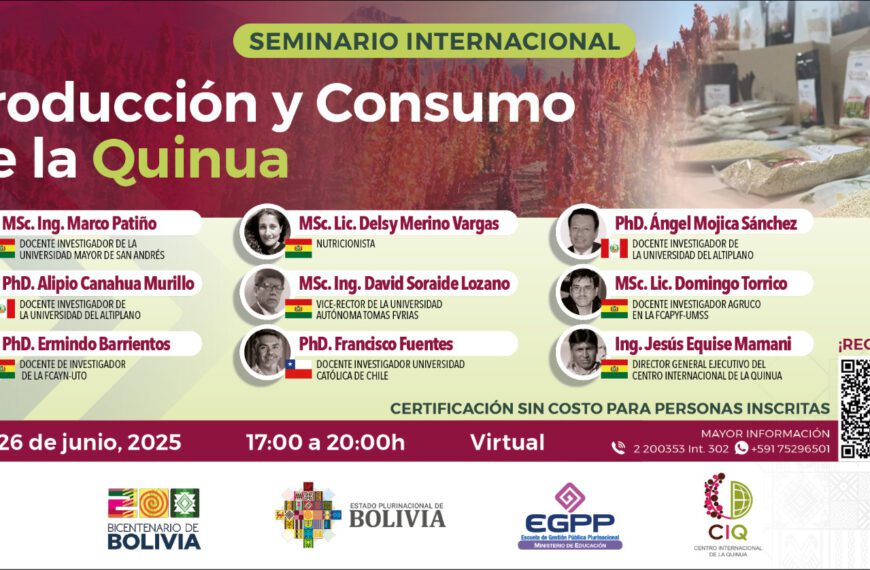 SEMINARIO INTERNACIONAL. PRODUCCIÓN Y CONSUMO DE LA QUINUA
